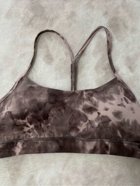 lululemon athletica Taupe Tie-Dye Thin-Strap Sports Bra